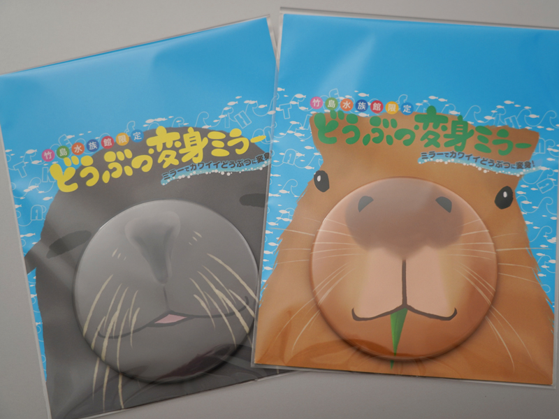 竹島水族館のお土産「動物変身ミラー」